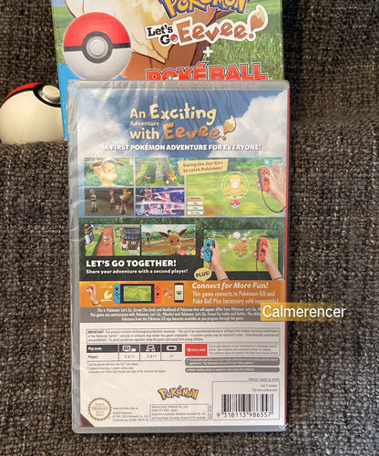 Pokemon Lets Go Eevee! + Poke Ball Plus With Mew Boxed Complete With Sealed Game Limited Edition Switch Game  - Nintendo (Copy)