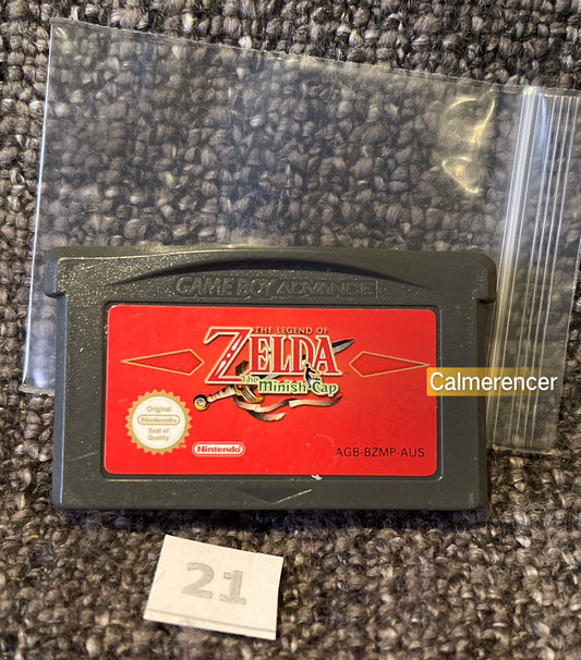 The Legend Of Zelda The Minish Cap Game -Nintendo Gameboy Advance Cart GBA - Pal Version