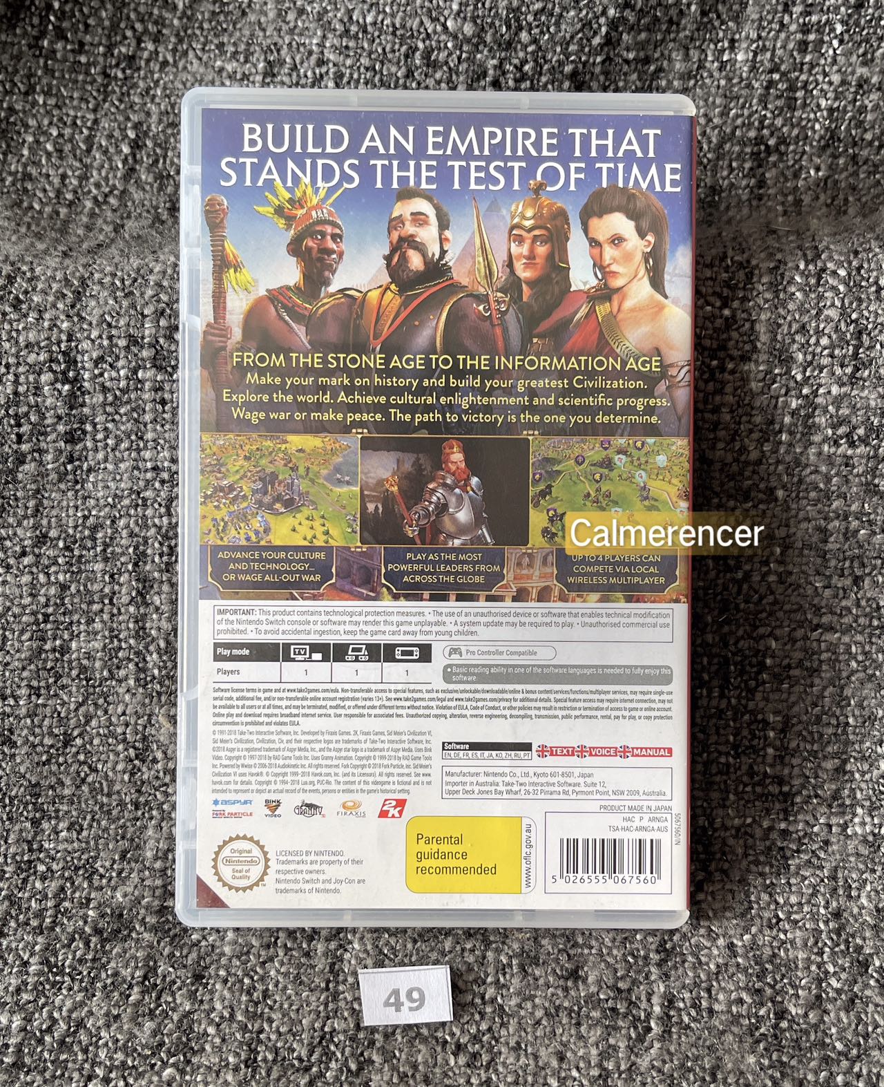 Civilization VI Game - Nintendo Switch