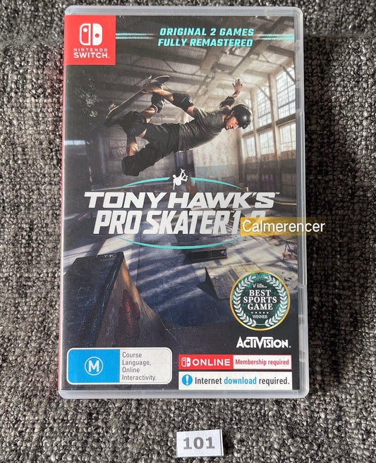 Tony Hawks Pro Skater 1+2 Game - Nintendo Switch