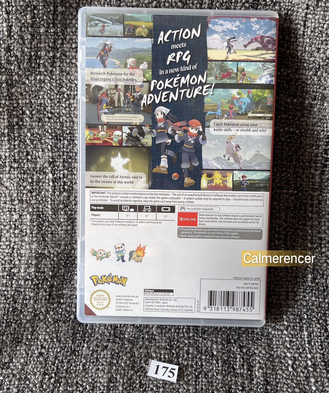 Pokemon Arceus Game - Nintendo Switch