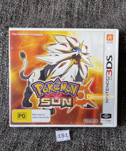 Pokemon Sun Game Nintendo 3DS