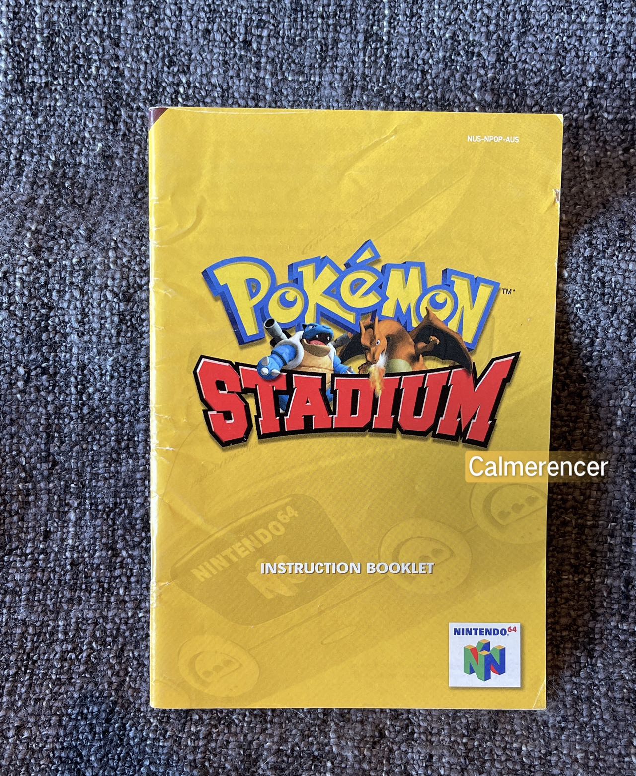 Pokemon Stadium Manual / Instruction Book Only - Nintendo 64 / N64 Pal Version