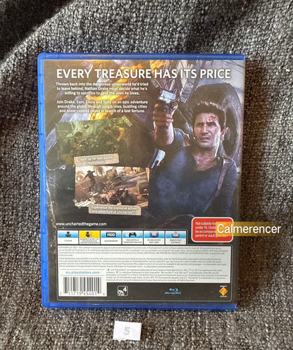 Uncharted 4 A Thiefs End Sony Playstation 4 (PS4) Game