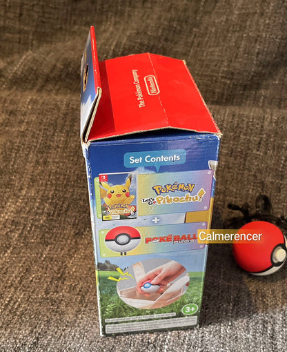 Pokemon Lets Go Pikachu! + Poke Ball Plus With Mew Boxed Missing insert and game Limited Edition Switch Game  - Nintendo