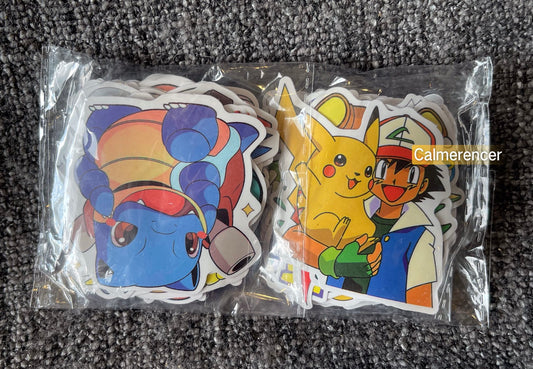 Pokemon Stickers 100x Pieces