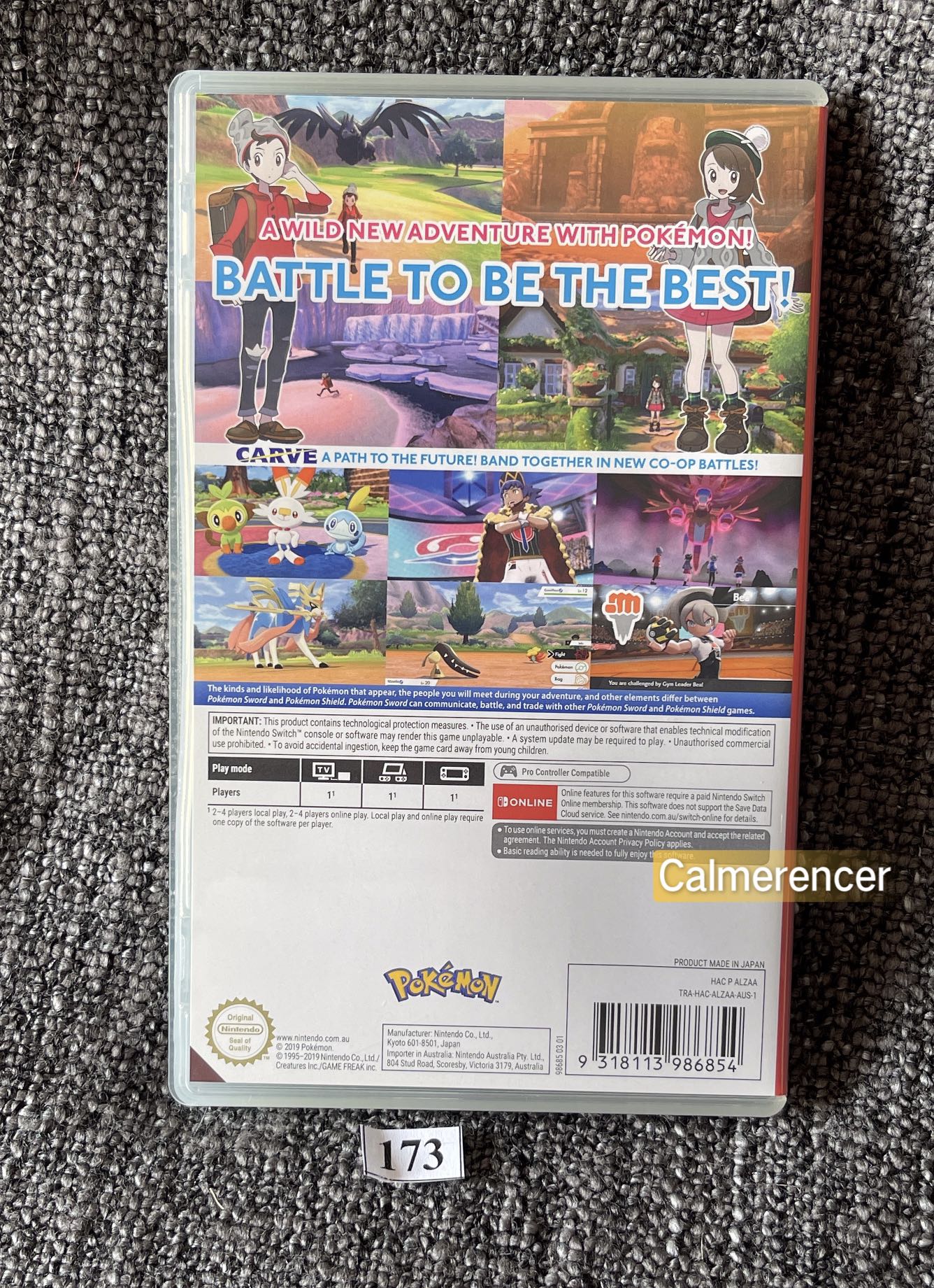 Pokemon Sword Game - Nintendo Switch