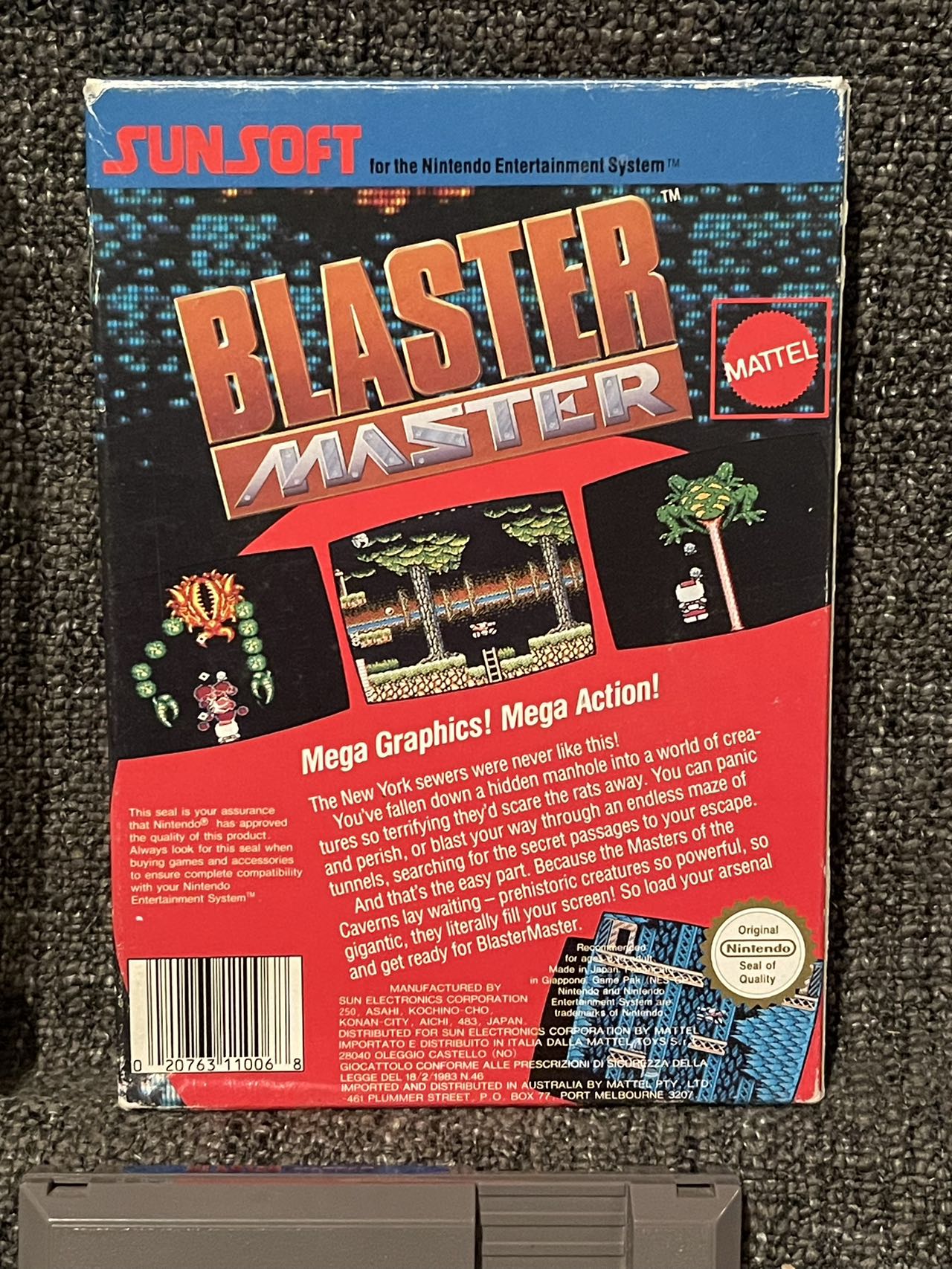 Blaster Master Game - Nes - Nintendo / Entertainment System - Pal Version