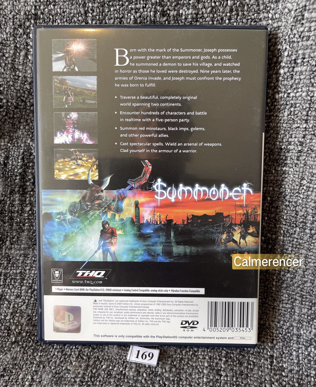 Summoner Game - Sony PlayStation 2 (PS2)