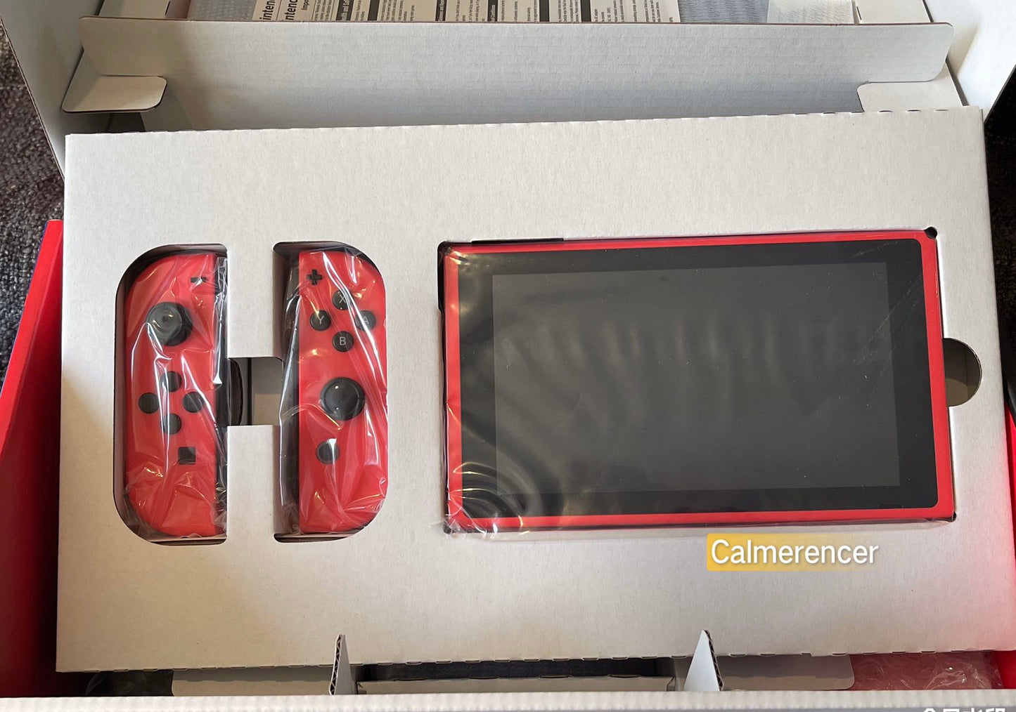 Mario Red And Blue Nintendo Switch Limited Edition Console Boxed - Like new