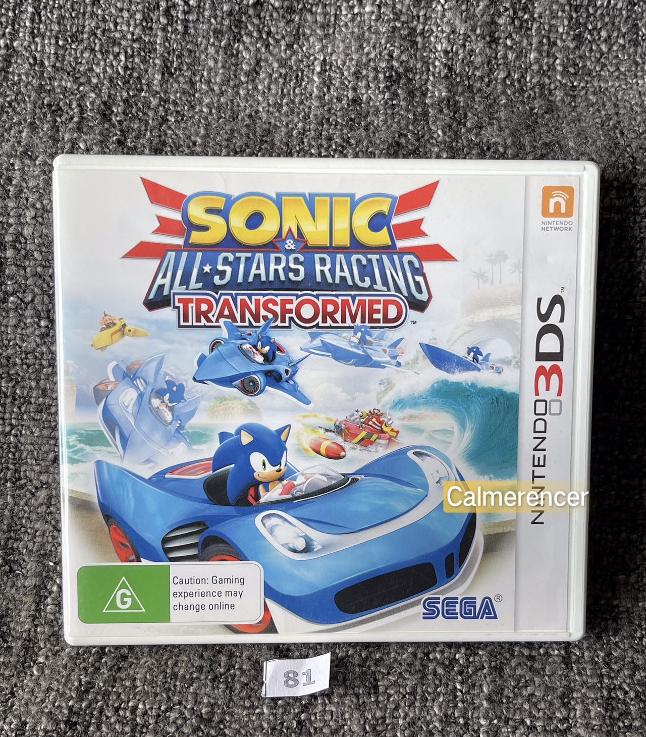 Sonic All Stars Racing Transformed Game Nintendo 3DS