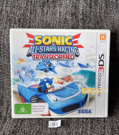 Sonic All Stars Racing Transformed Game Nintendo 3DS