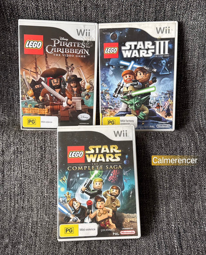 3x Lego Game Bundle -  Nintendo Wii game