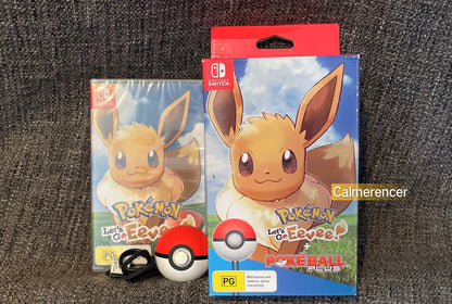 Pokemon Lets Go Eevee! + Poke Ball Plus With Mew Boxed Complete With Sealed Game Limited Edition Switch Game  - Nintendo (Copy)