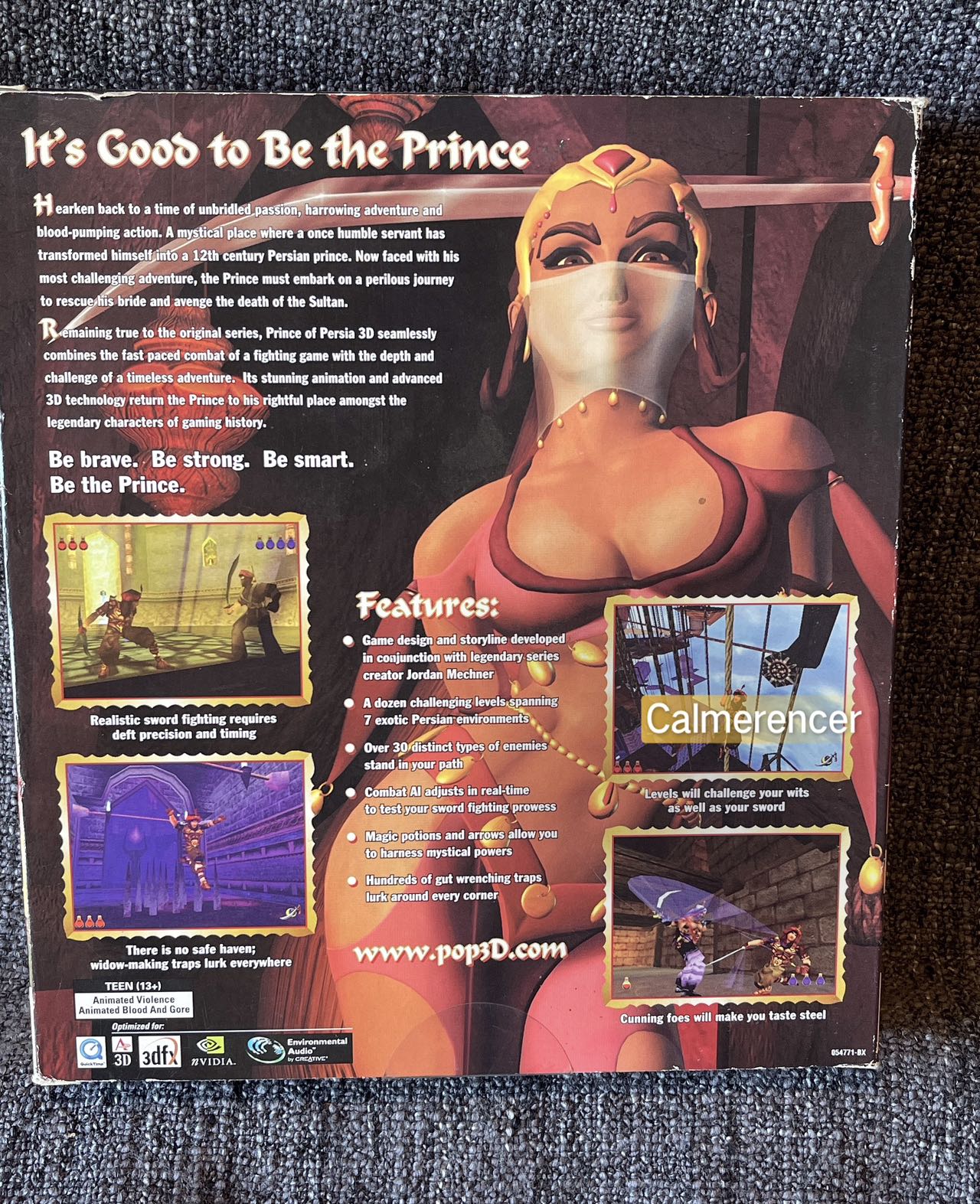 Prince Of Persia 3D Game - PC - CD ROM - Big Box