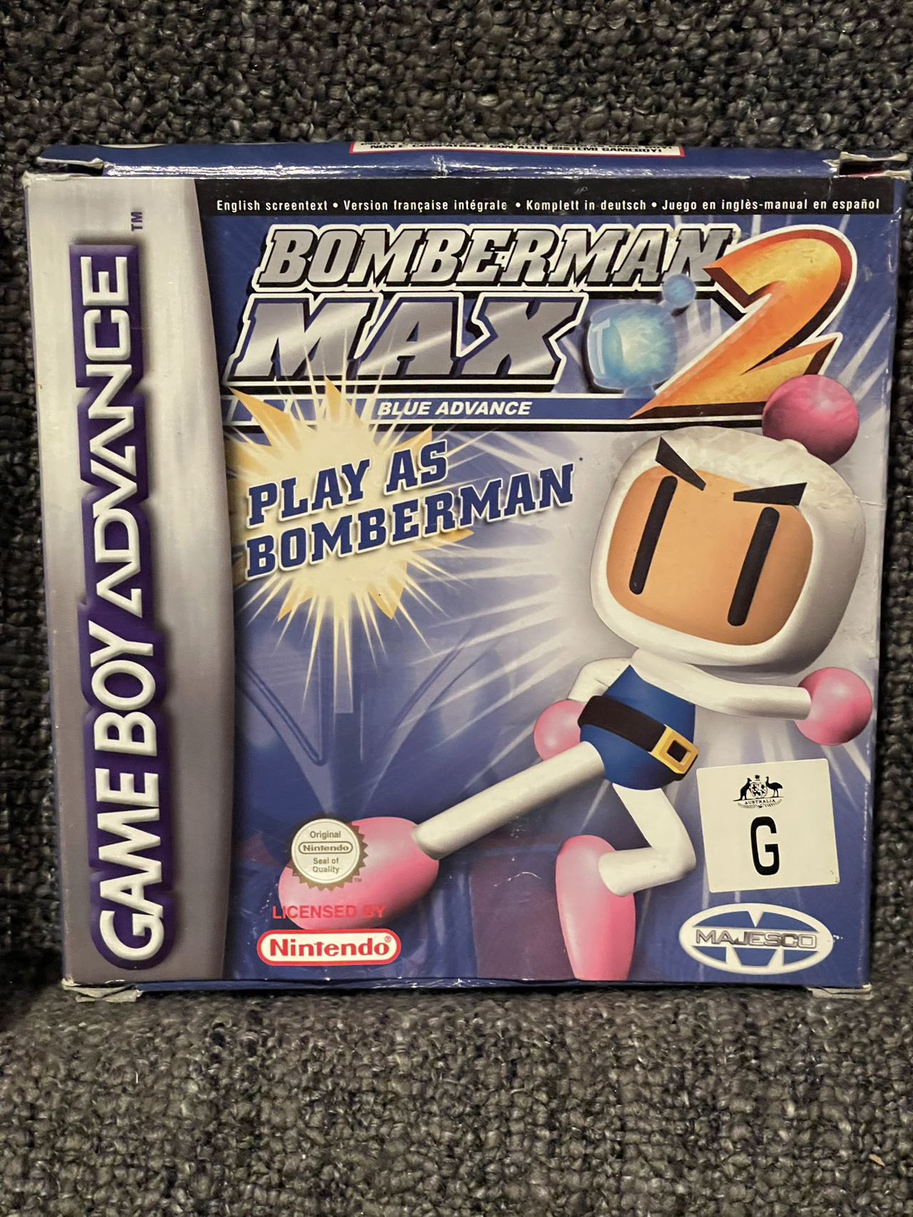 BomberMan Max 2 Boxed Game -Nintendo Gameboy Advance GBA  - Pal Version