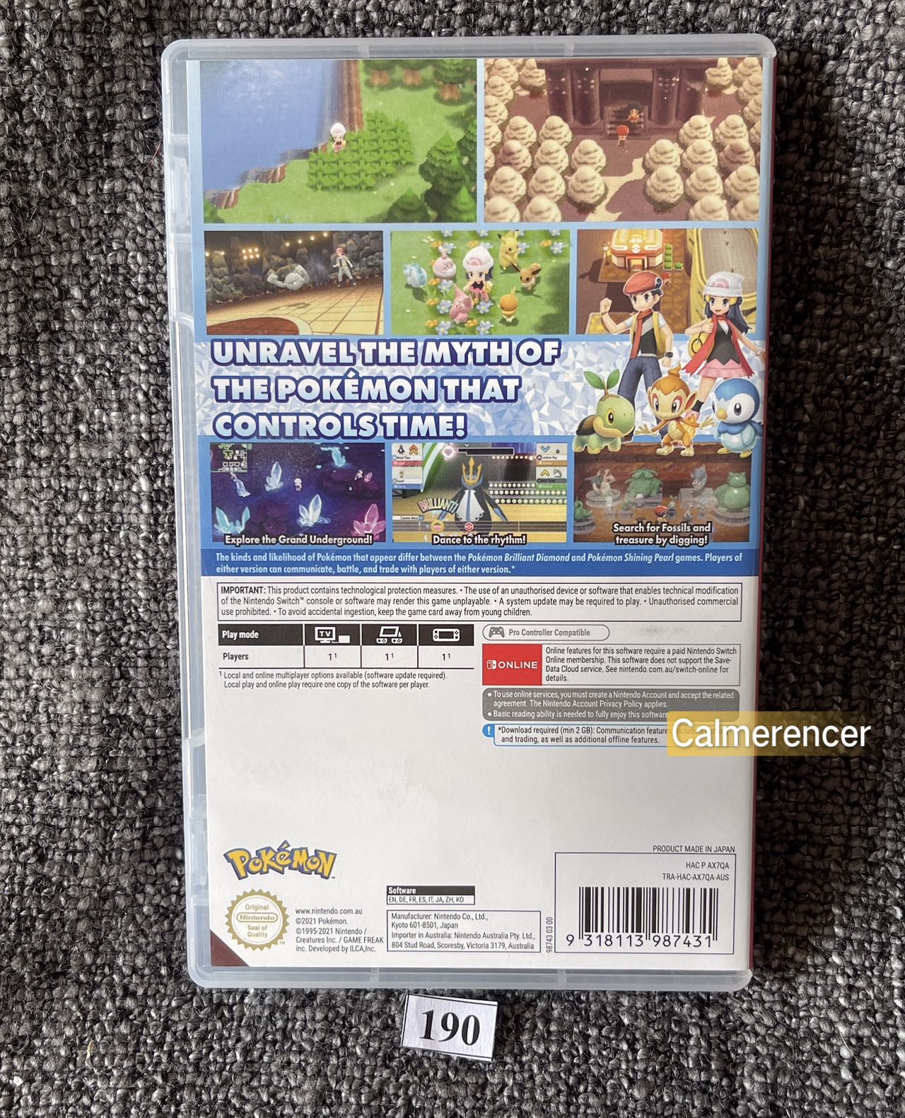 Pokemon Diamond Game - Nintendo Switch