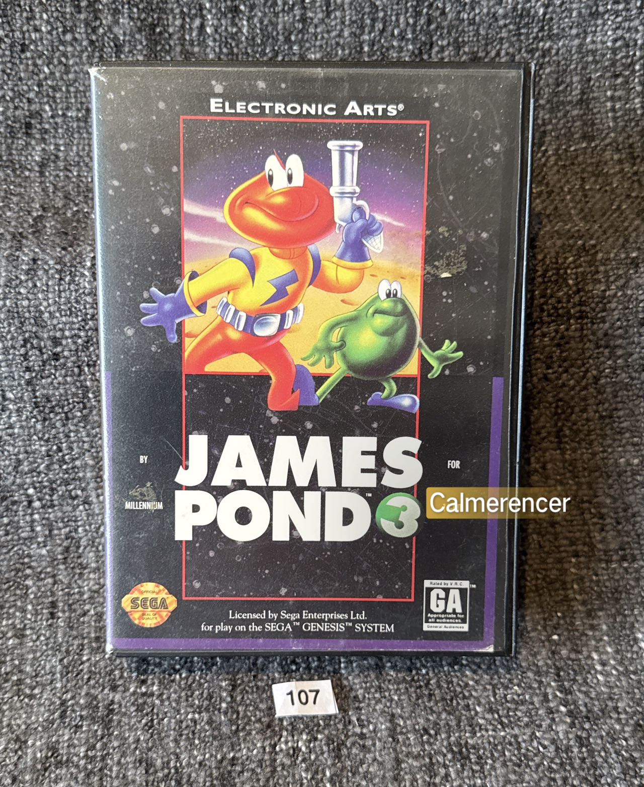 James Pond Game - No Manual - Sega Mega Drive