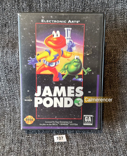 James Pond Game - No Manual - Sega Mega Drive