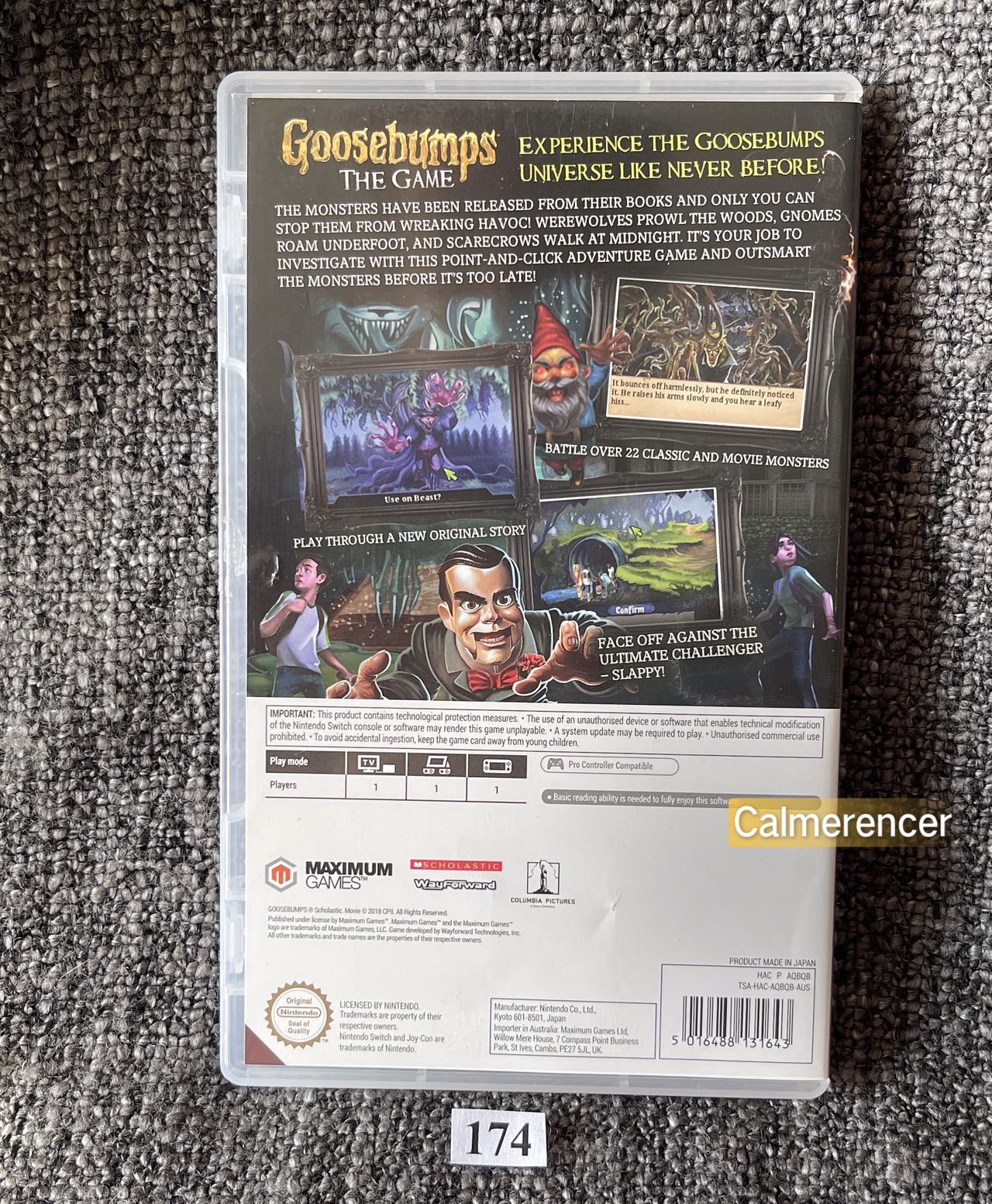 Goosebumps The Game - Nintendo Switch