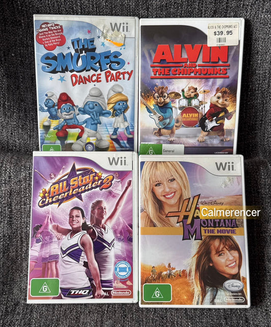 4x Game Bundle -  Nintendo Wii game