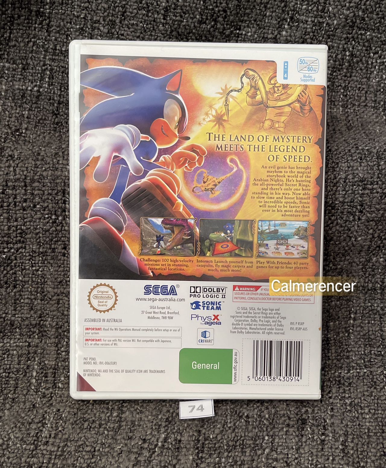 Sonic And The Secret Rings - Nintendo Wii game