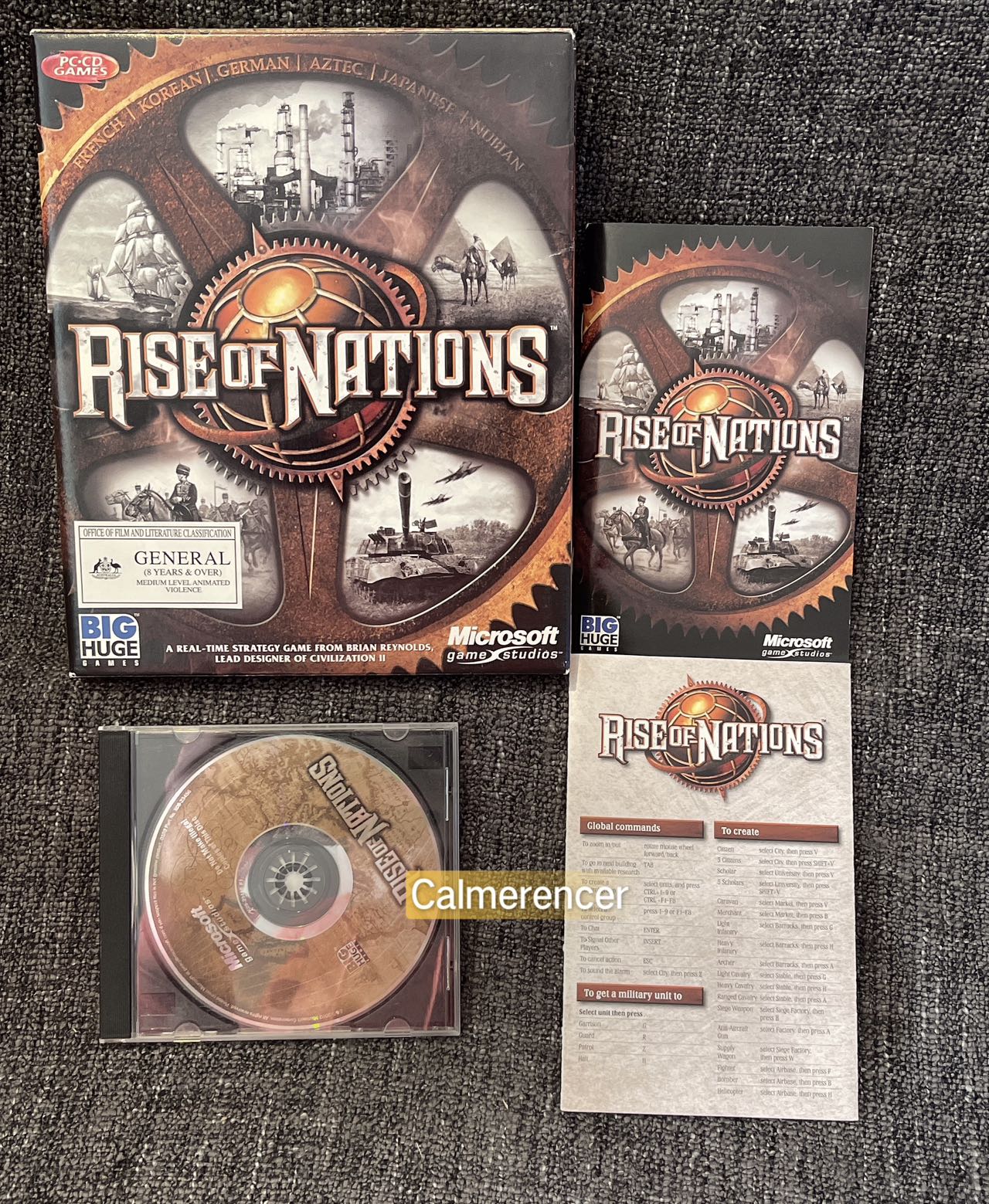 Rise Of Nations Game - PC - CD ROM - Big Box