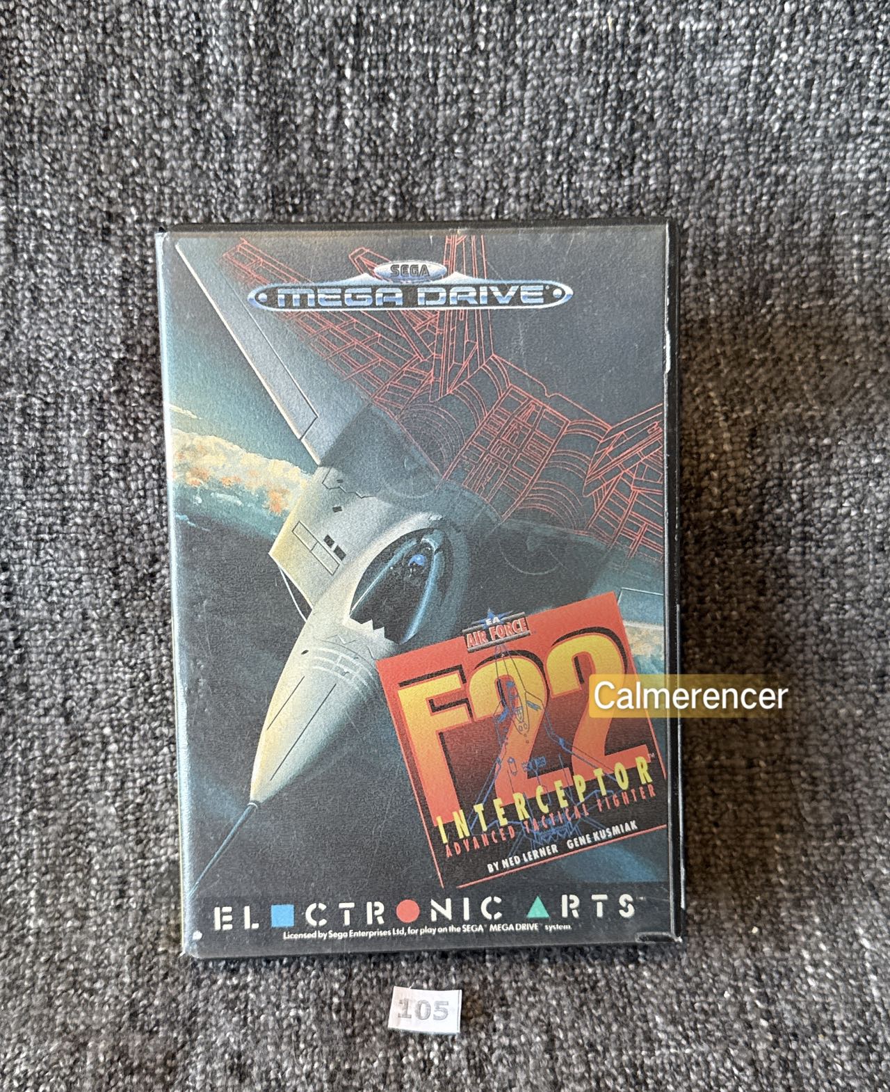 F 22 Interceptor Advanced Tactical Fighter - Game - Sega Mega Drive