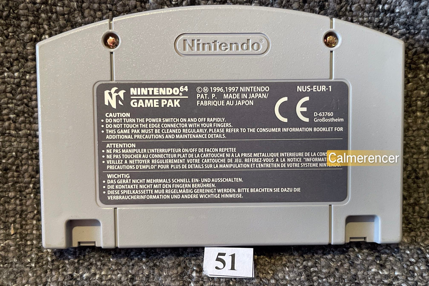 Wetrix - Nintendo 64 / N64 - Pal Version