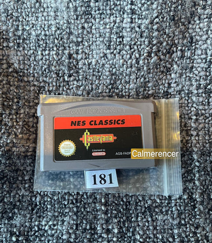 Castlevania Nes Classics Game -Nintendo Gameboy Advance Cart GBA - Pal Version