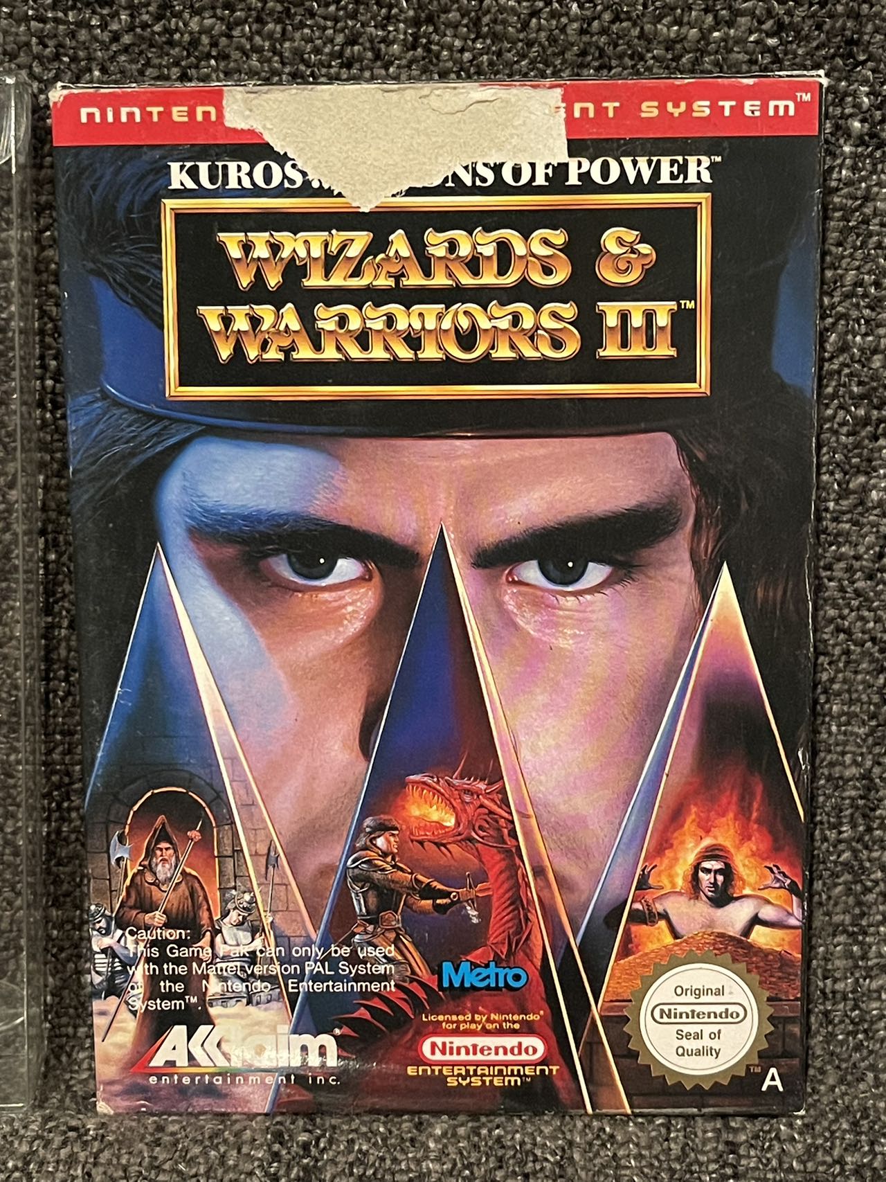 Wizzards & Warriors 3 Game - Nes - Nintendo / Entertainment System - Pal Version