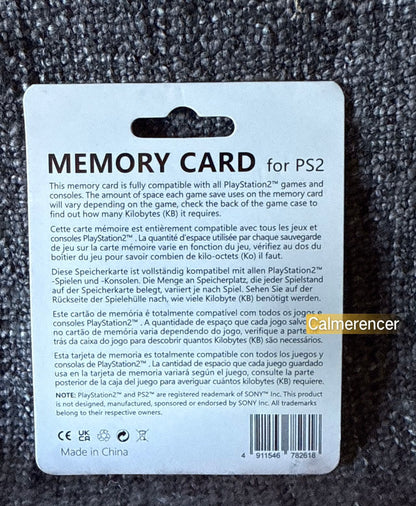 Brand New Memory Card 128MB - Sony Playstation 2 (PS2)