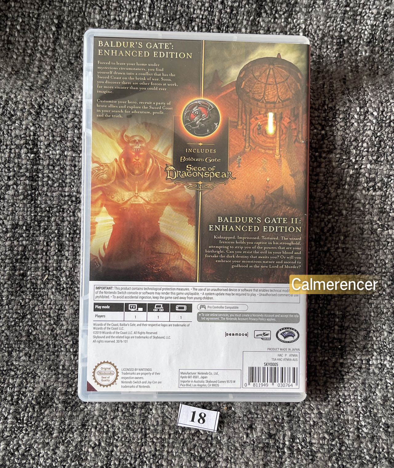 Baldur’s Gate & Baldur’s Gate II 2 Enhanced Edition Game   - Nintendo Switch