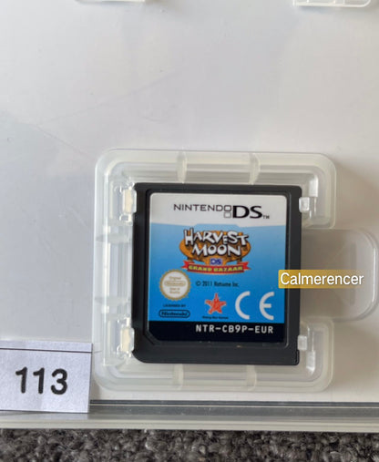 Harvest Moon Grand Bazaar Game Nintendo DS - Pal Aus with Cards - Rare