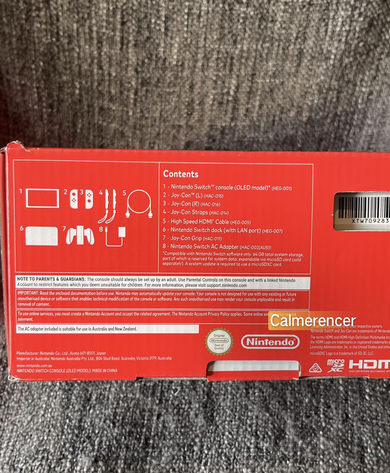 Nintendo Switch Oled White Accessories only - NO CONSOLE or Joycons