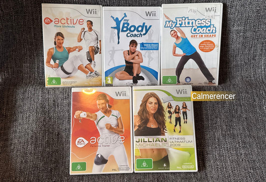 Wii Fitness Game Bundle (5x Fitness training games) - Nintendo Wii game