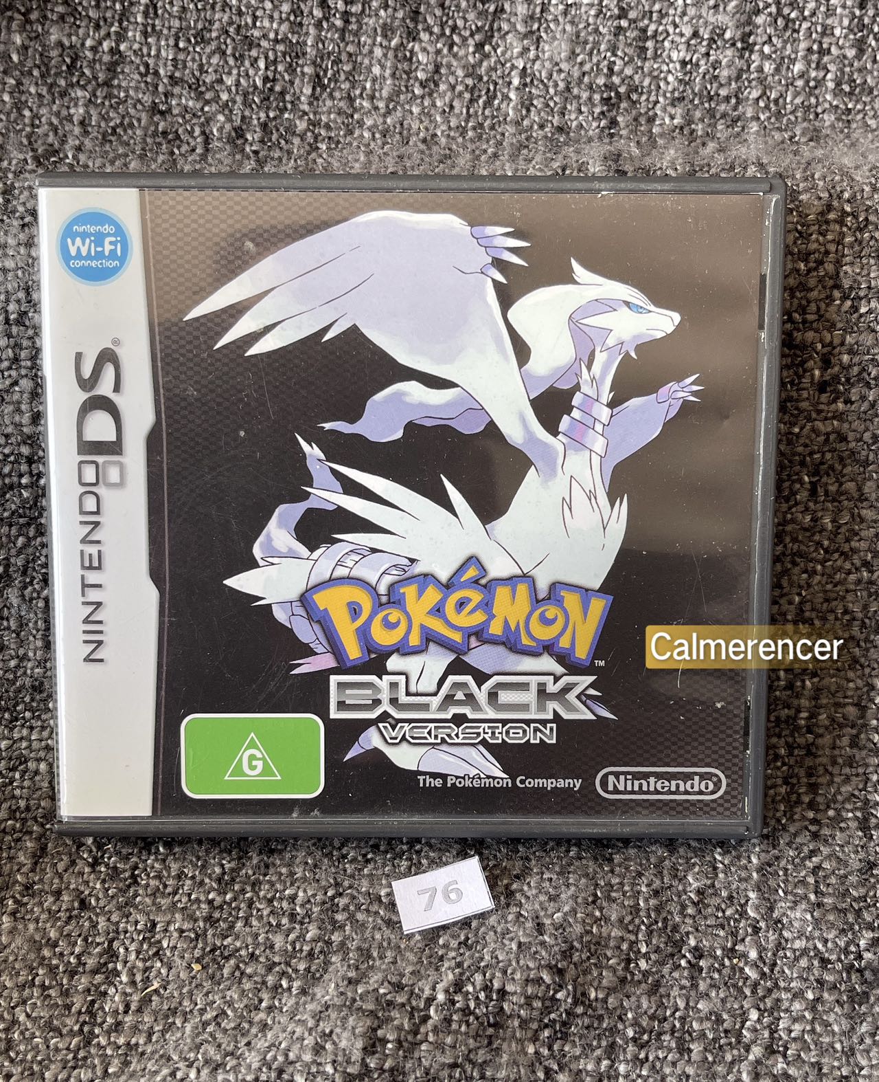 Pokemon Black Version Game Nintendo DS - Pal