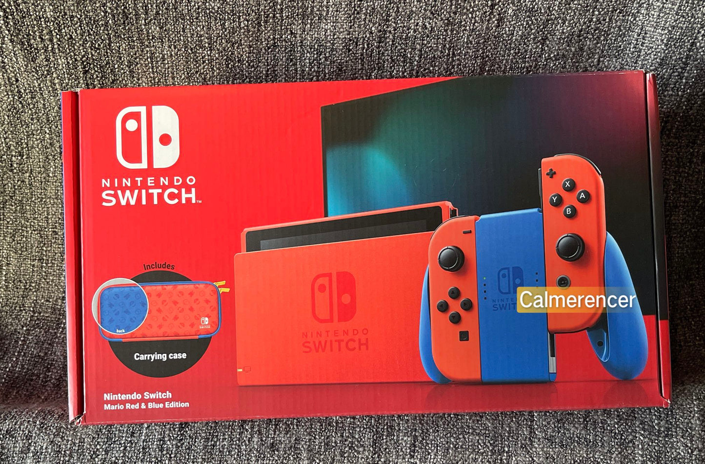 Mario Red And Blue Nintendo Switch Limited Edition Console Boxed - Like new