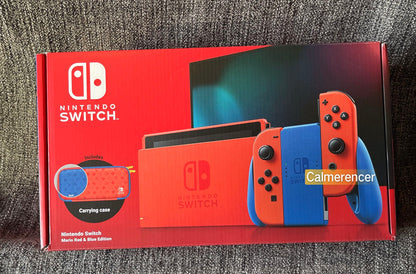 Mario Red And Blue Nintendo Switch Limited Edition Console Boxed - Like new