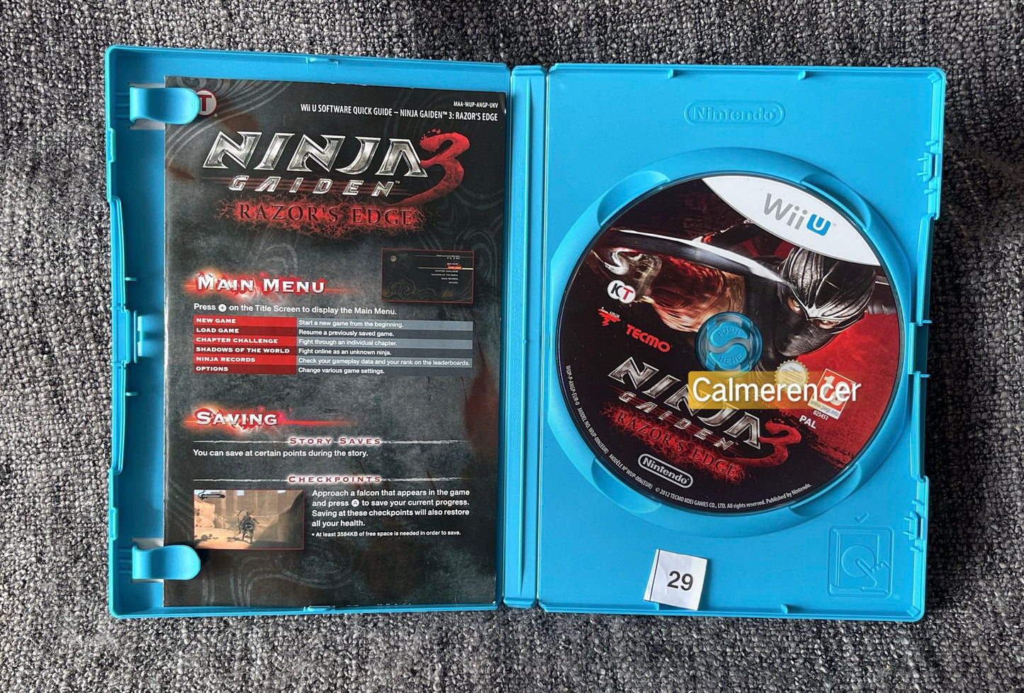 Ninja Gaiden 3 Razors Edge - Nintendo Wii U Game