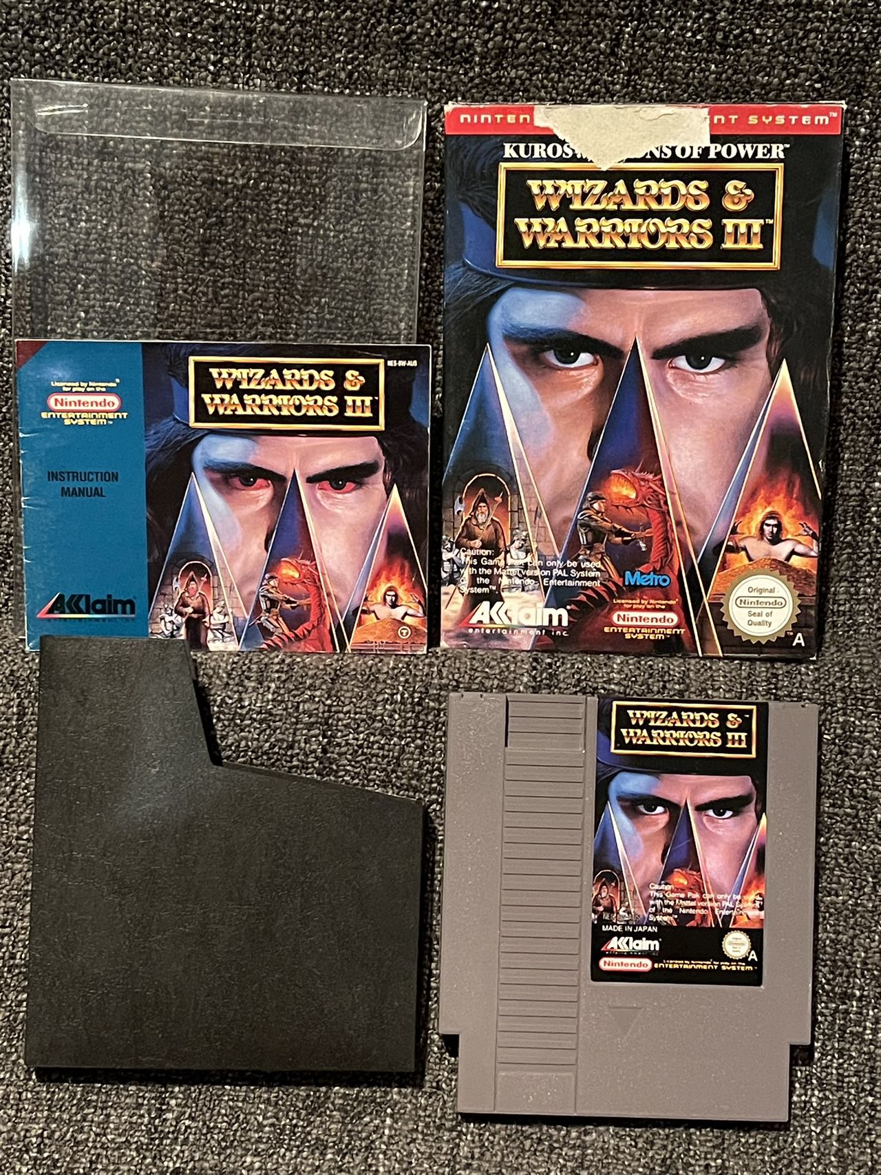 Wizzards & Warriors 3 Game - Nes - Nintendo / Entertainment System - Pal Version