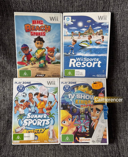 4x Games Bundle -  Nintendo Wii