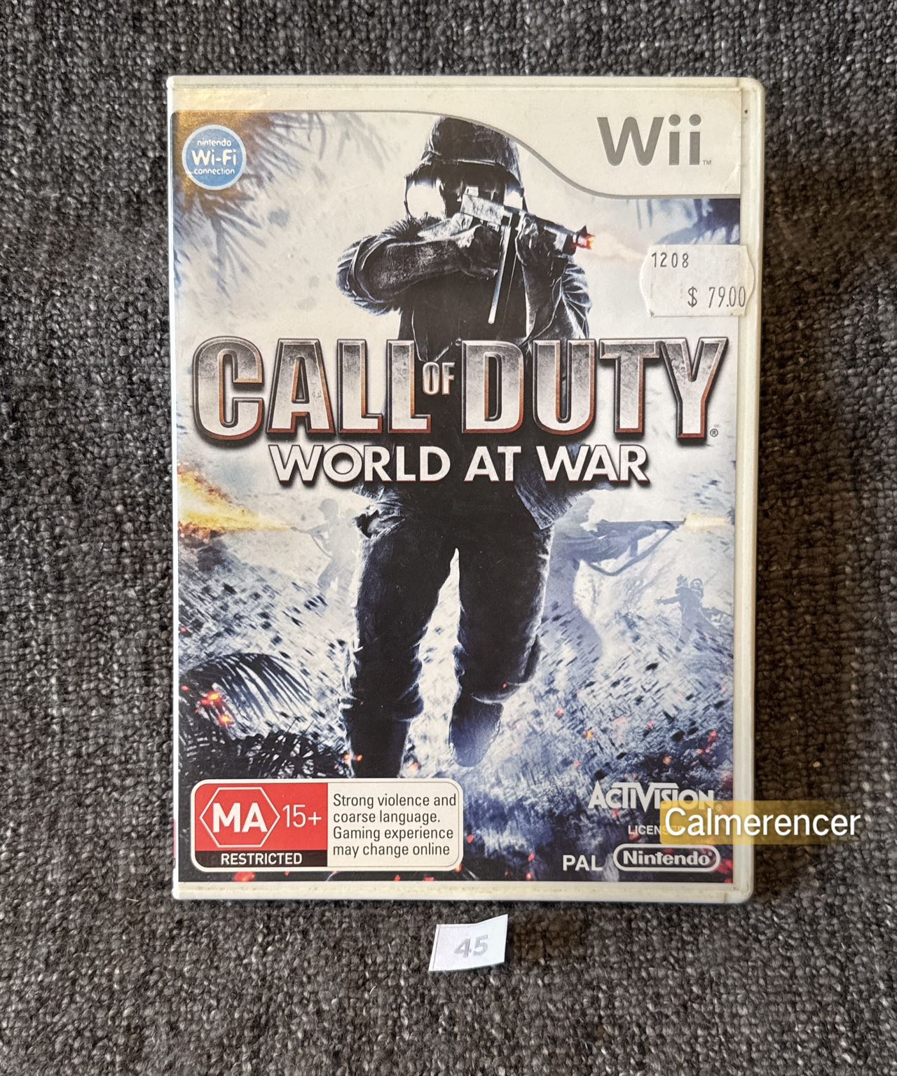 Call Of Duty World At World Nintendo Wii game