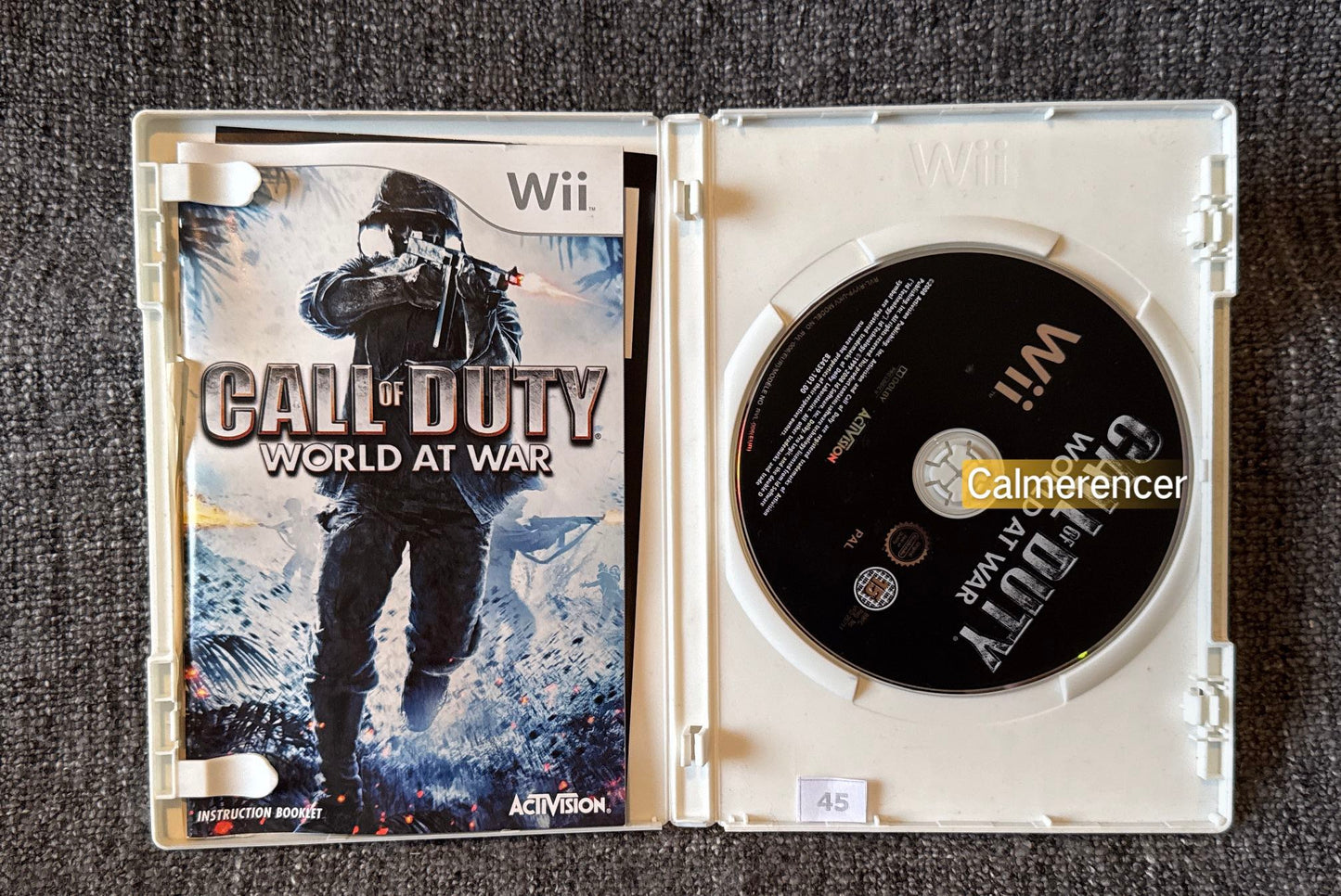 Call Of Duty World At World Nintendo Wii game