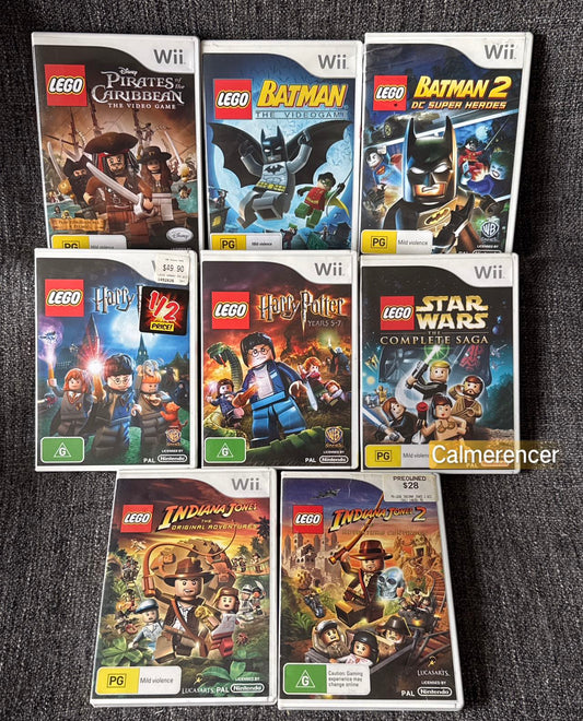 Lego Bundle 8x Games - Nintendo Wii