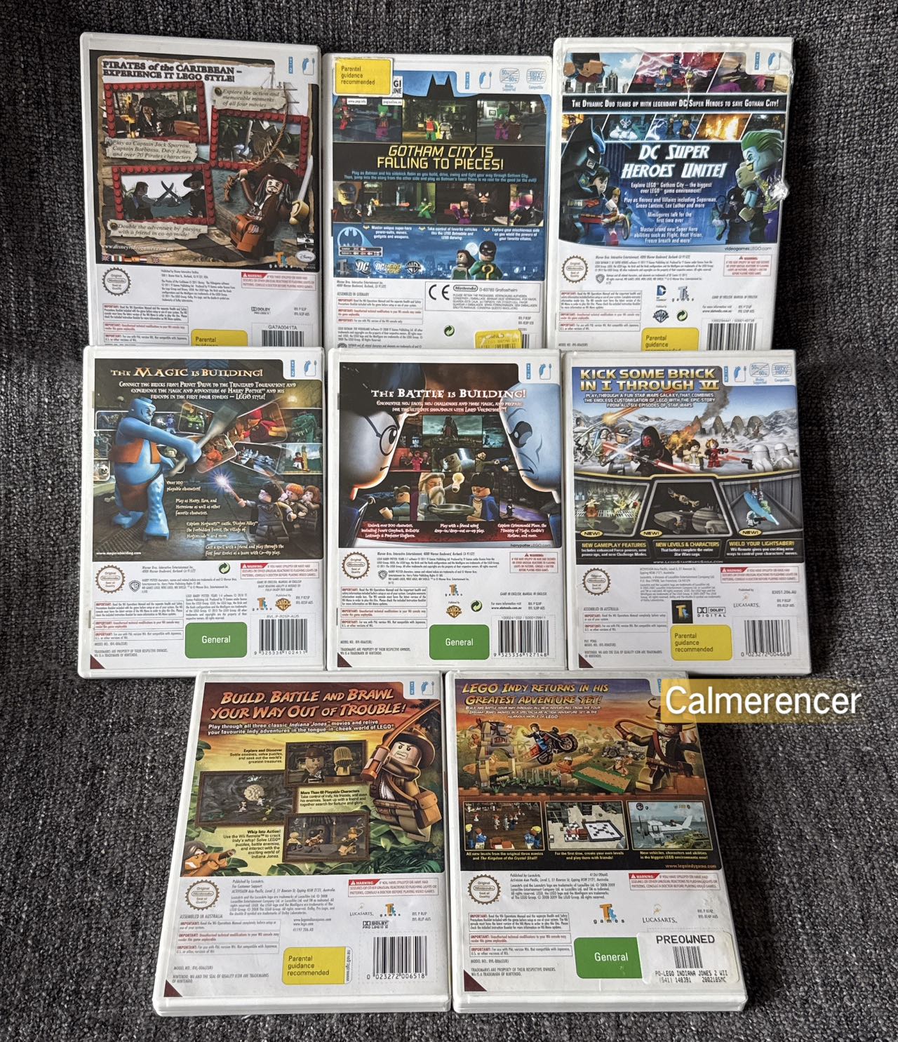 Lego Bundle 8x Games - Nintendo Wii