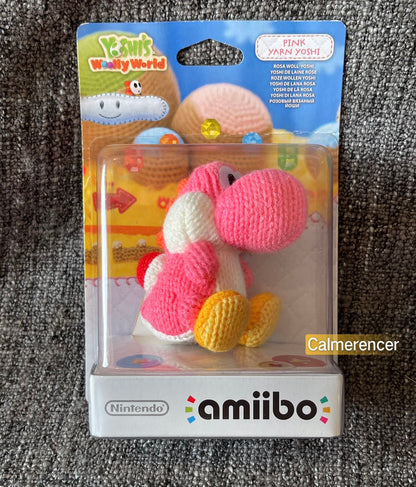 Pink Yarn Yoshi Nintendo Amiibo