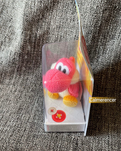 Pink Yarn Yoshi Nintendo Amiibo