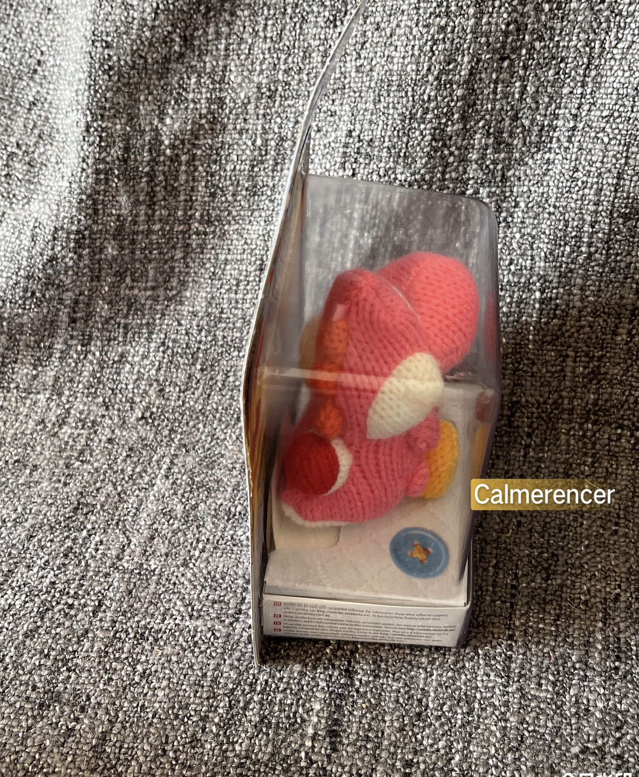 Pink Yarn Yoshi Nintendo Amiibo