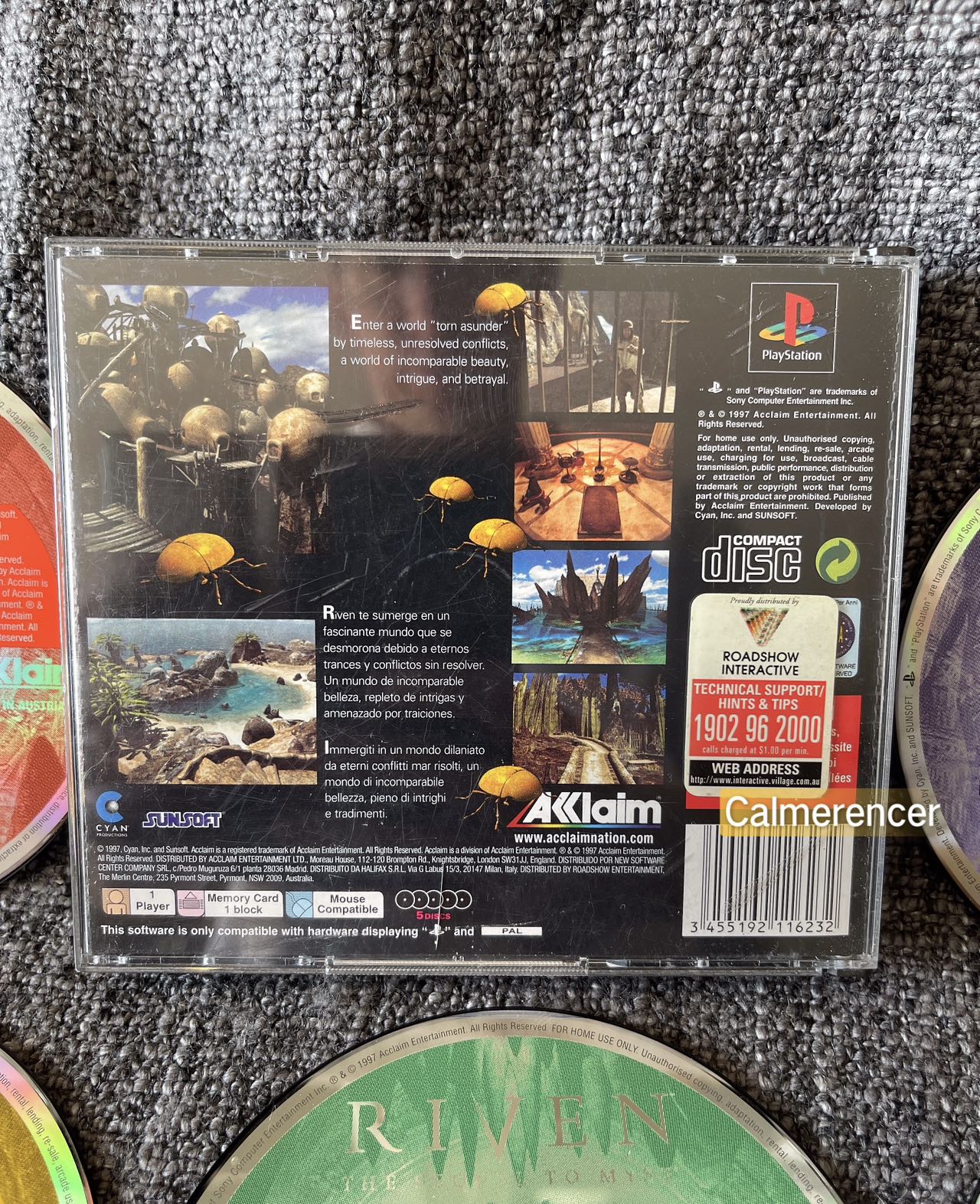 Riven The Sequel To Myst - Sony Playstation One (PS1) Game